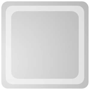 vidaXL LED vannitoa peegel L&auml;bipaistev 40 x 40 cm karastatud klaas