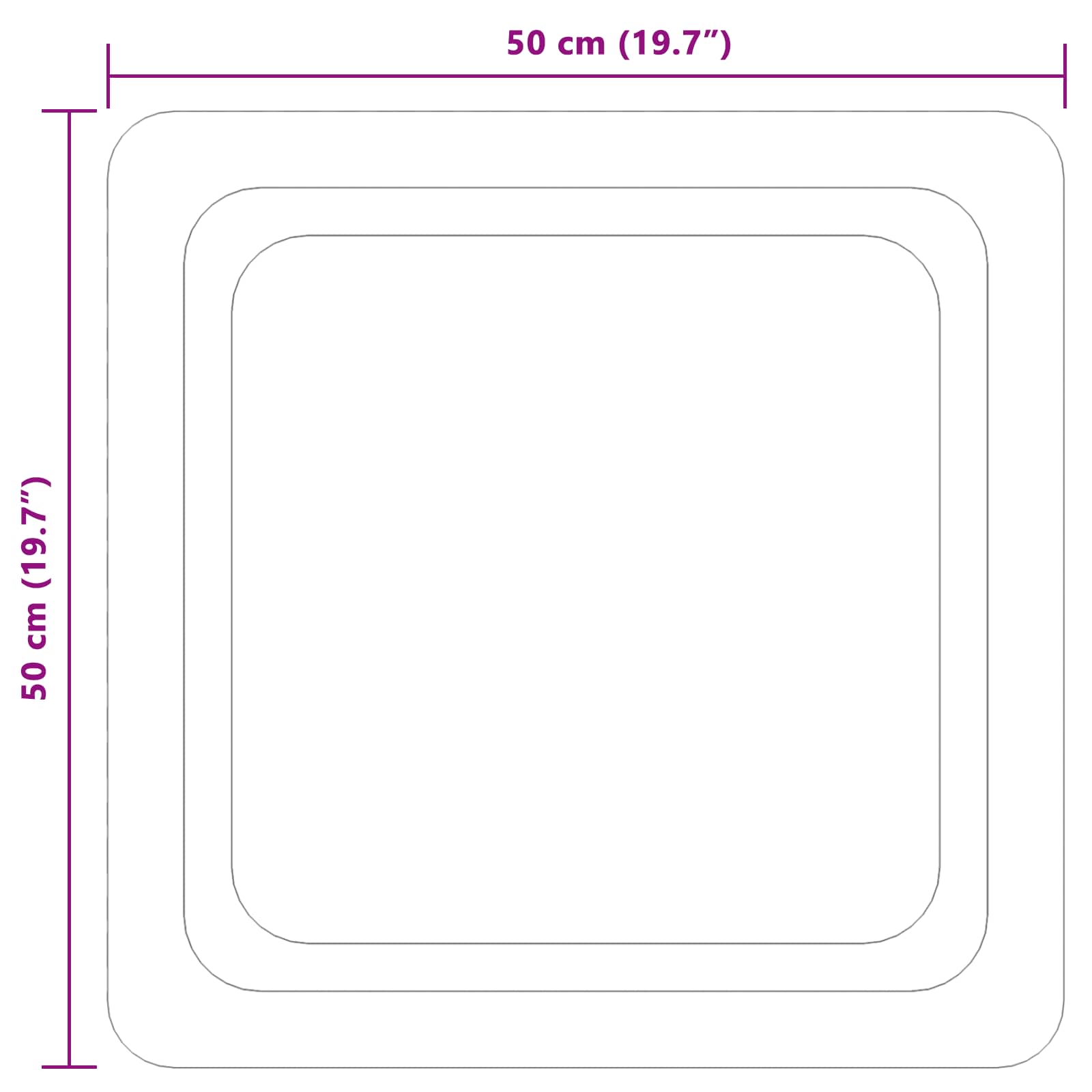 LED Badkamer Spiegel Transparant 50 x 50 cm gehard glas image 5