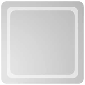 vidaXL LED vannitoa peegel L&auml;bipaistev 60 x 60 cm karastatud klaas
