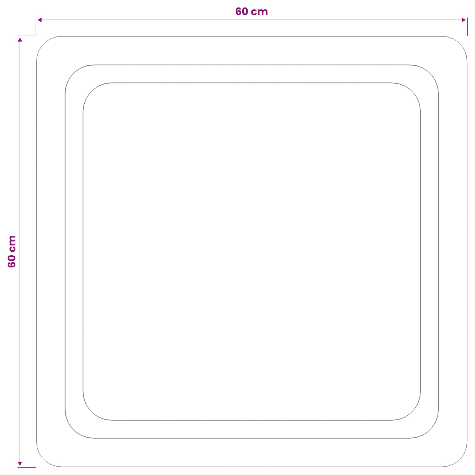 LED Badkamer Spiegel Transparant 60 x 60 cm gehard glas image 5