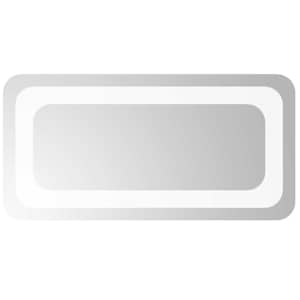 vidaXL LED vannitoa peegel L&auml;bipaistev 40 x 20 cm karastatud klaas