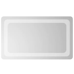 vidaXL LED vannitoa peegel L&auml;bipaistev 50 x 30 cm karastatud klaas