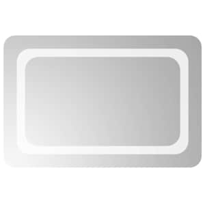 vidaXL LED vannitoa peegel L&auml;bipaistev 60 x 40 cm karastatud klaas