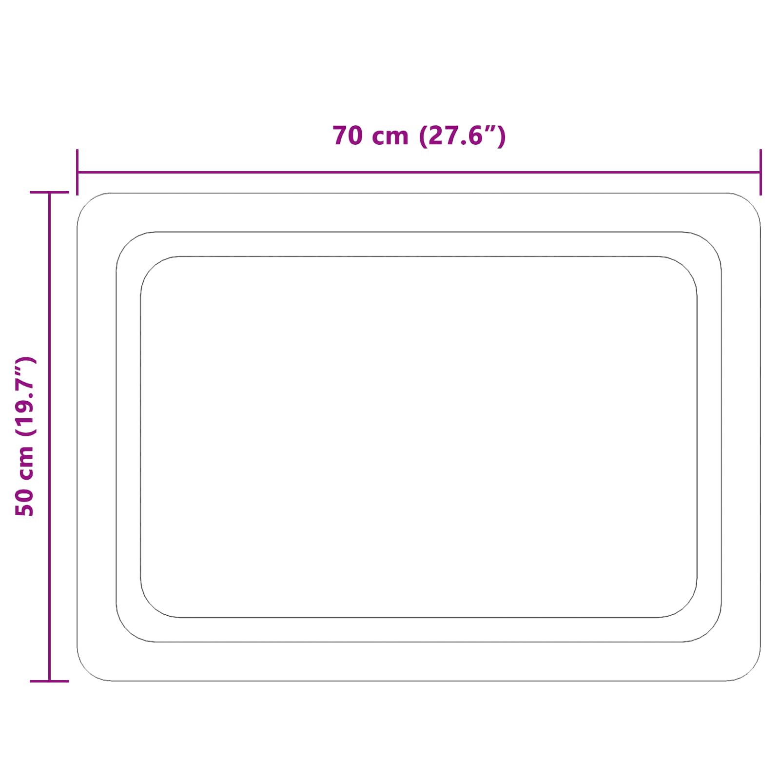 LED Badkamer Spiegel Transparant 70 x 50 cm gehard glas image 5