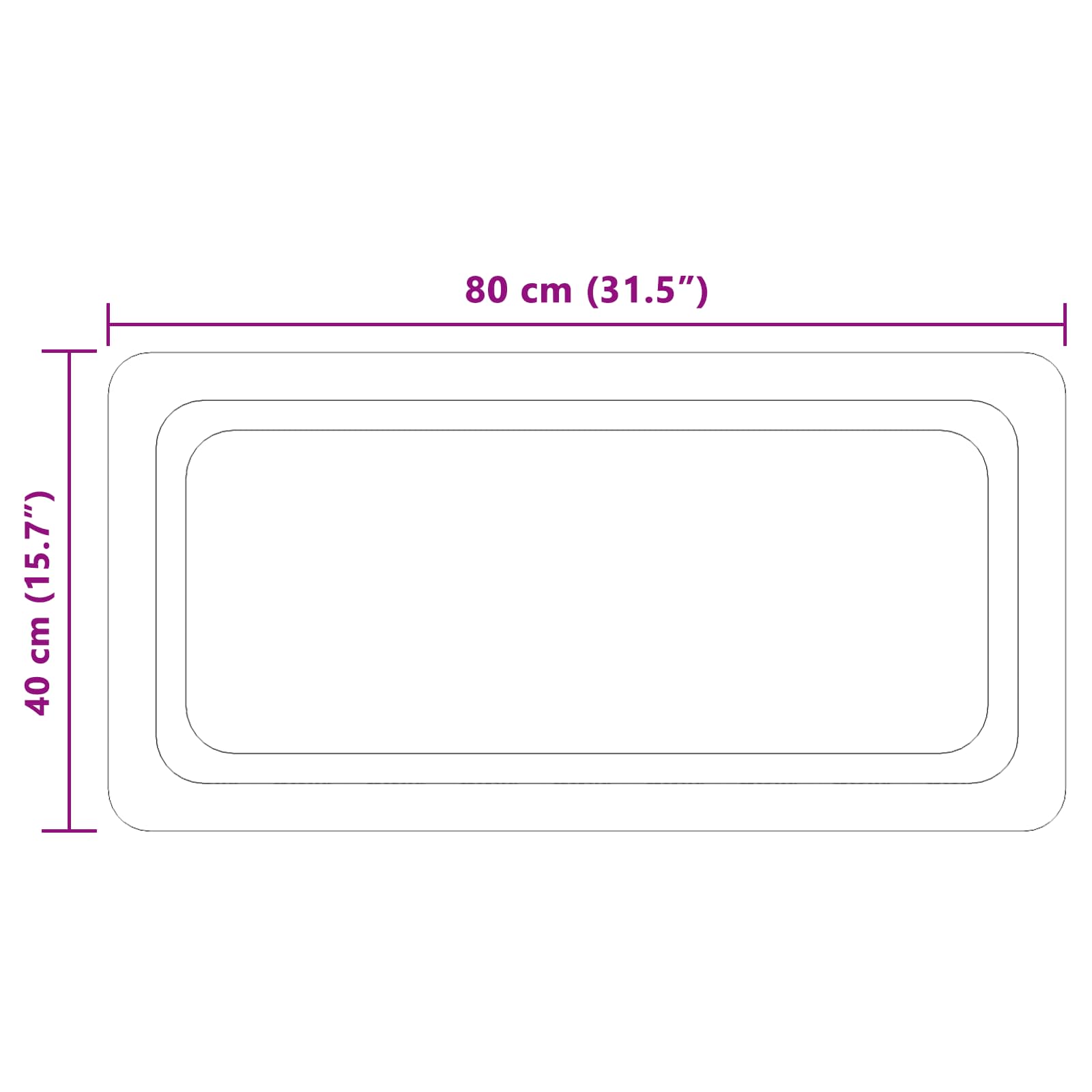 LED Badkamer Spiegel Transparant 80 x 40 cm gehard glas image 5