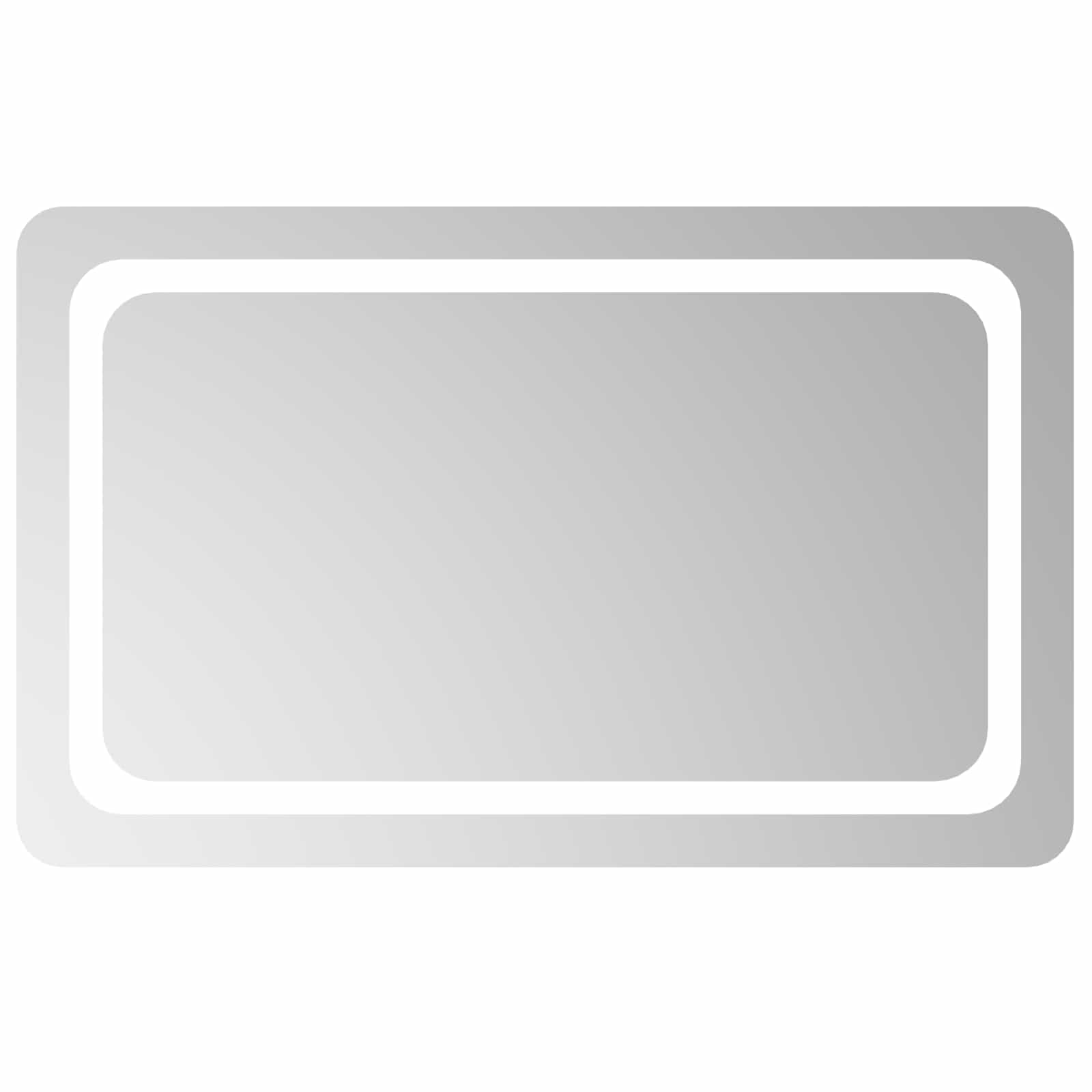 LED Badkamer Spiegel Transparant 80 x 50 cm gehard glas image 2