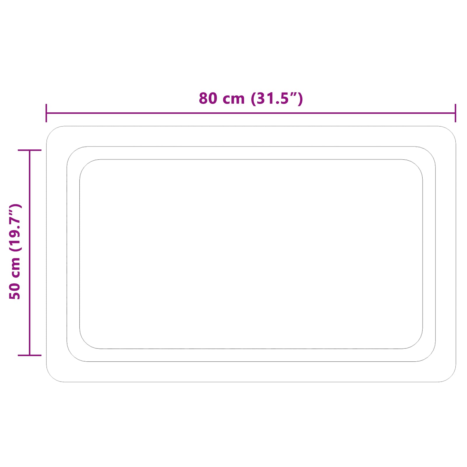 LED Badkamer Spiegel Transparant 80 x 50 cm gehard glas image 5