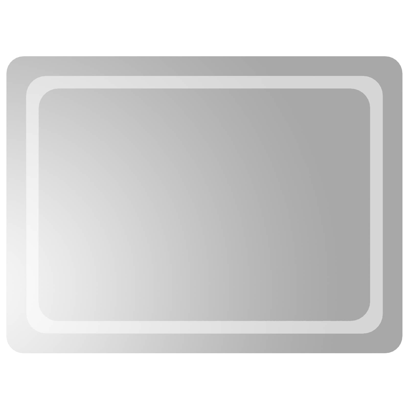 LED Badkamer Spiegel Transparant 80 x 60 cm gehard glas image 2