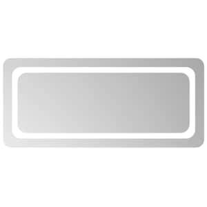 vidaXL LED vannitoa peegel L&auml;bipaistev 90 x 40 cm karastatud klaas