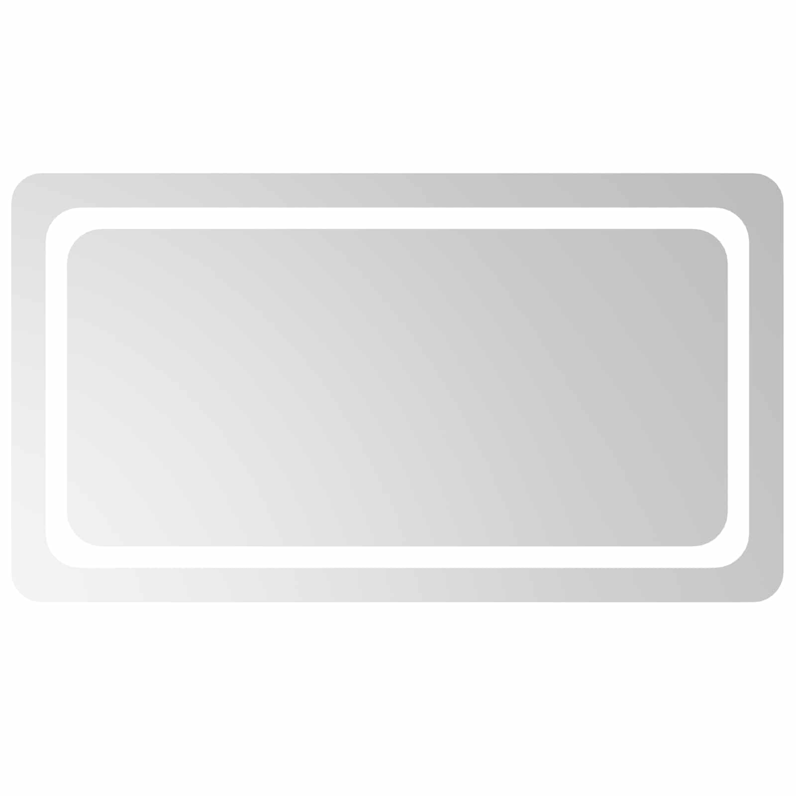 LED Badkamer Spiegel Transparant 90 x 50 cm gehard glas image 2
