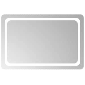 vidaXL LED vannitoa peegel L&auml;bipaistev 90 x 60 cm karastatud klaas