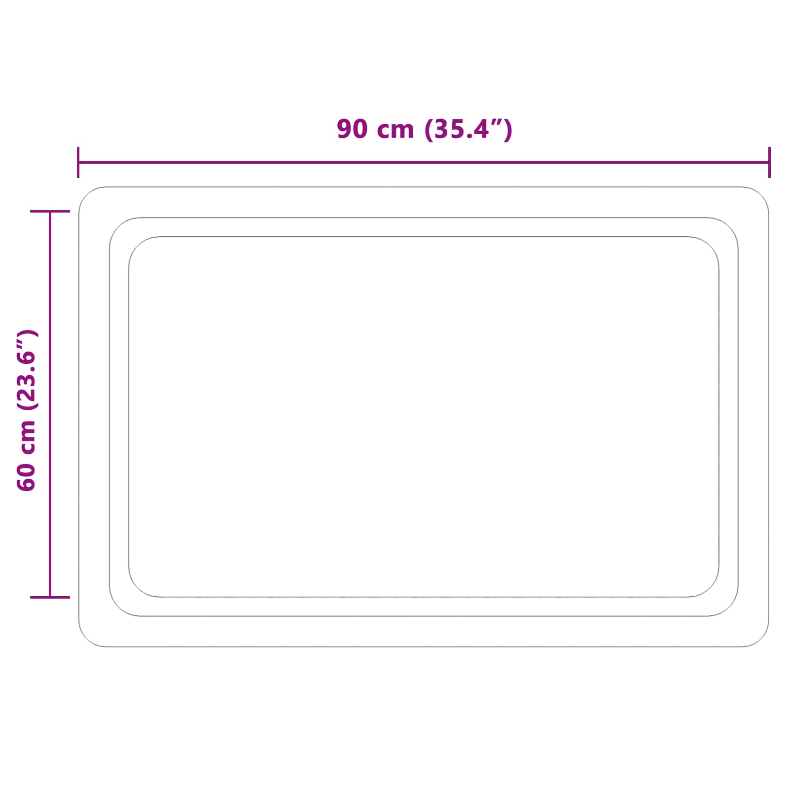 LED Badkamer Spiegel Transparant 90 x 60 cm gehard glas image 5