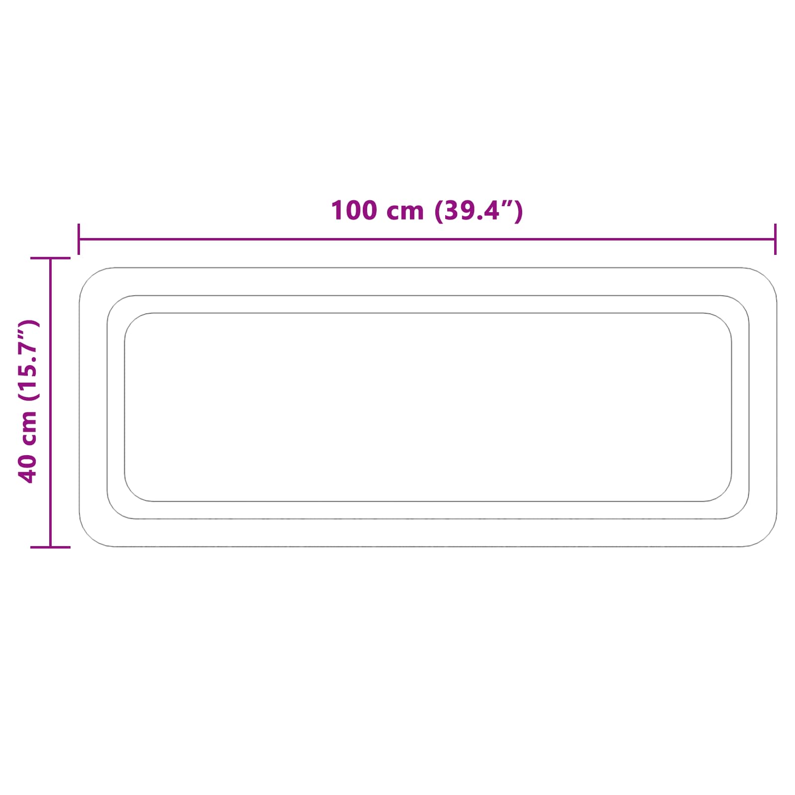 LED Badkamer Spiegel Transparant 100 x 40 cm gehard glas image 5
