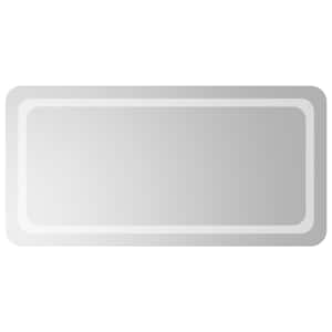 vidaXL LED vannitoa peegel L&auml;bipaistev 100 x 50 cm karastatud klaas