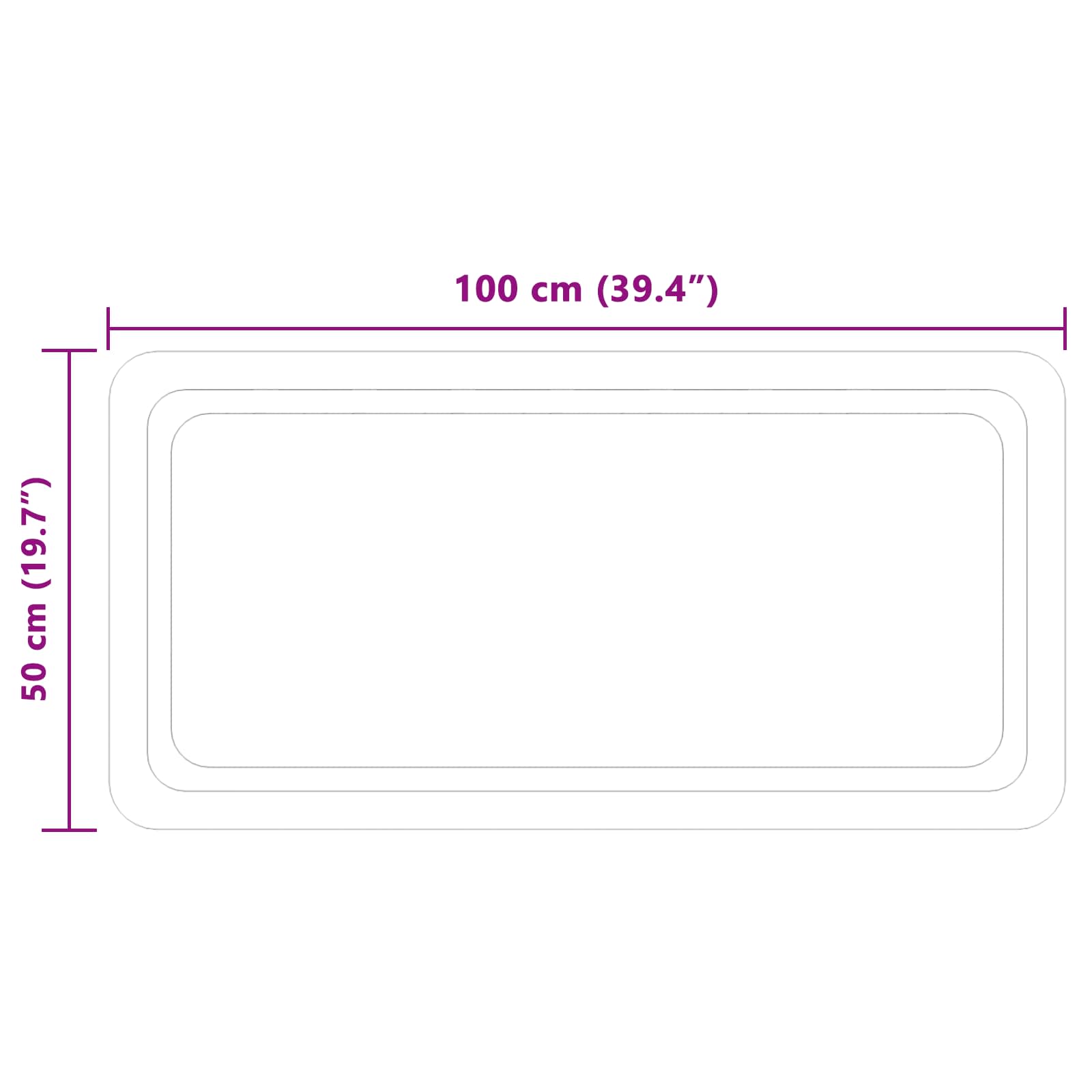 LED Badkamer Spiegel Transparant 100 x 50 cm gehard glas image 5