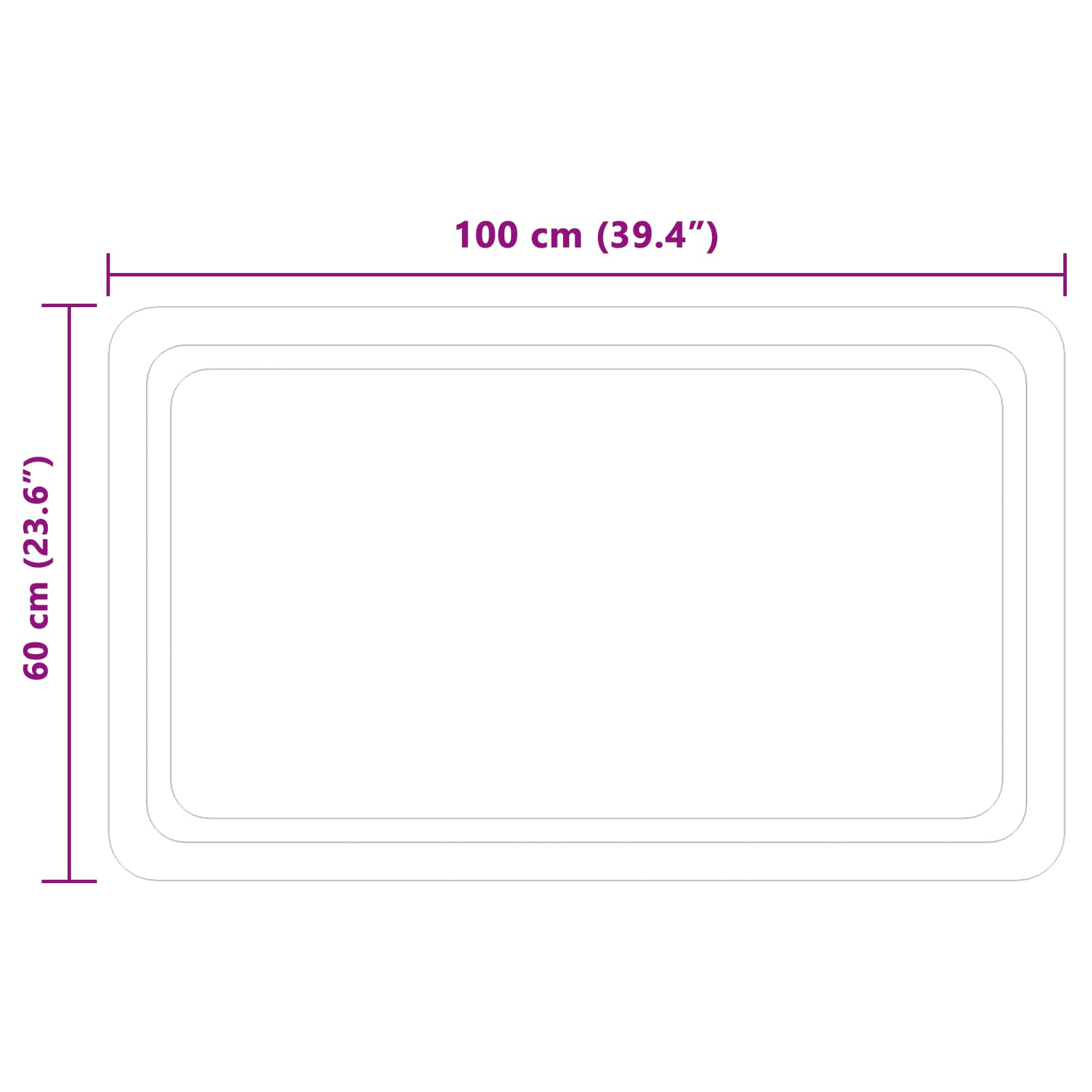 LED Badkamer Spiegel Transparant 100 x 60 cm gehard glas image 5