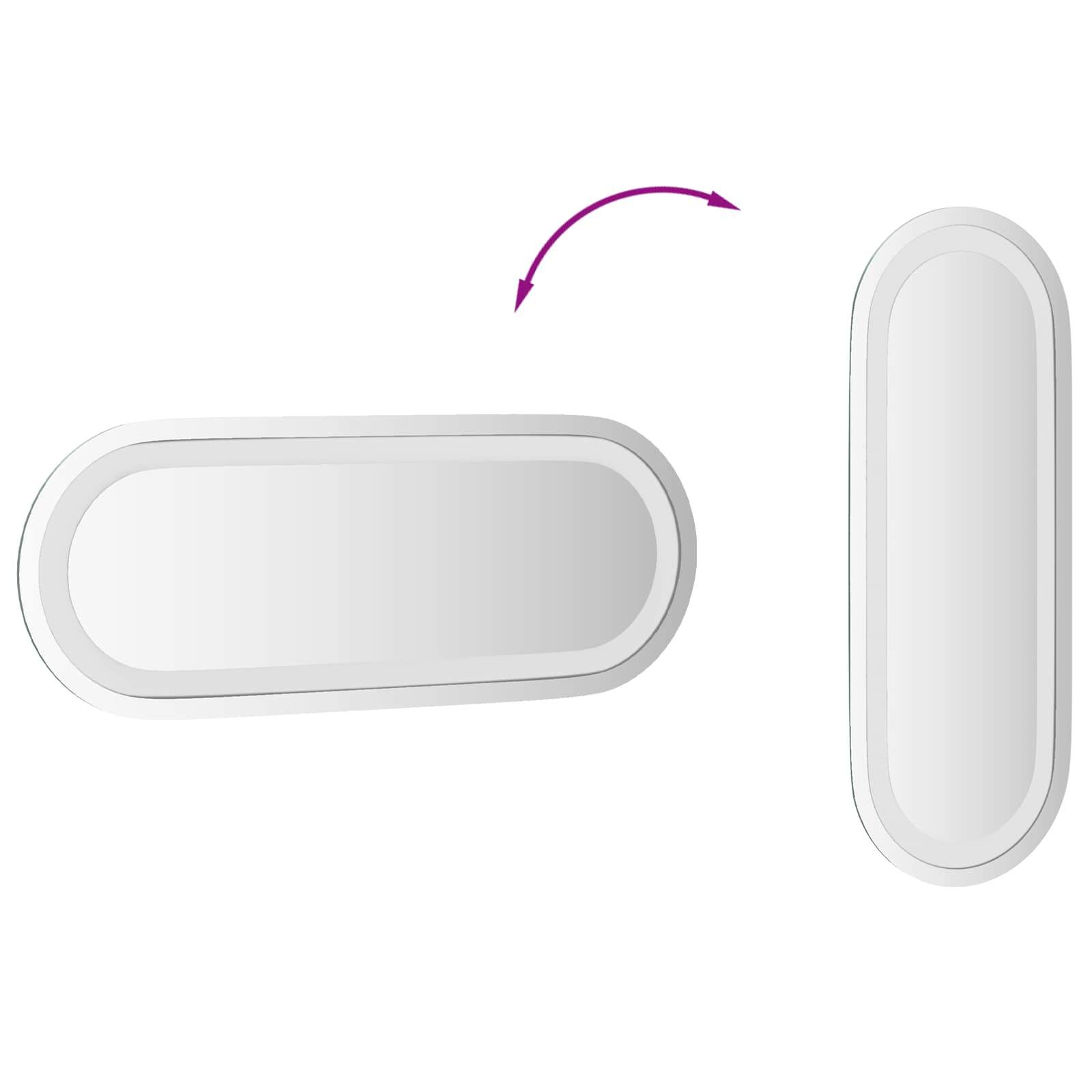 LED Badkamer Spiegel Transparant 40 x 15 cm gehard glas image 10
