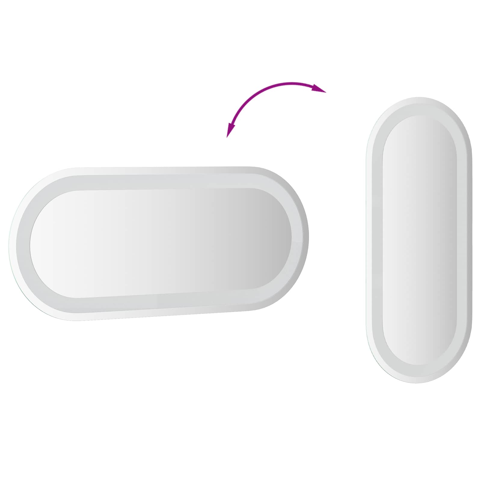 LED Badkamer Spiegel Transparant 70 x 30 cm gehard glas image 9