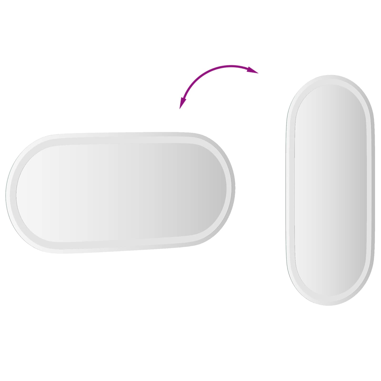 LED Badkamer Spiegel Transparant 80 x 35 cm gehard glas image 10