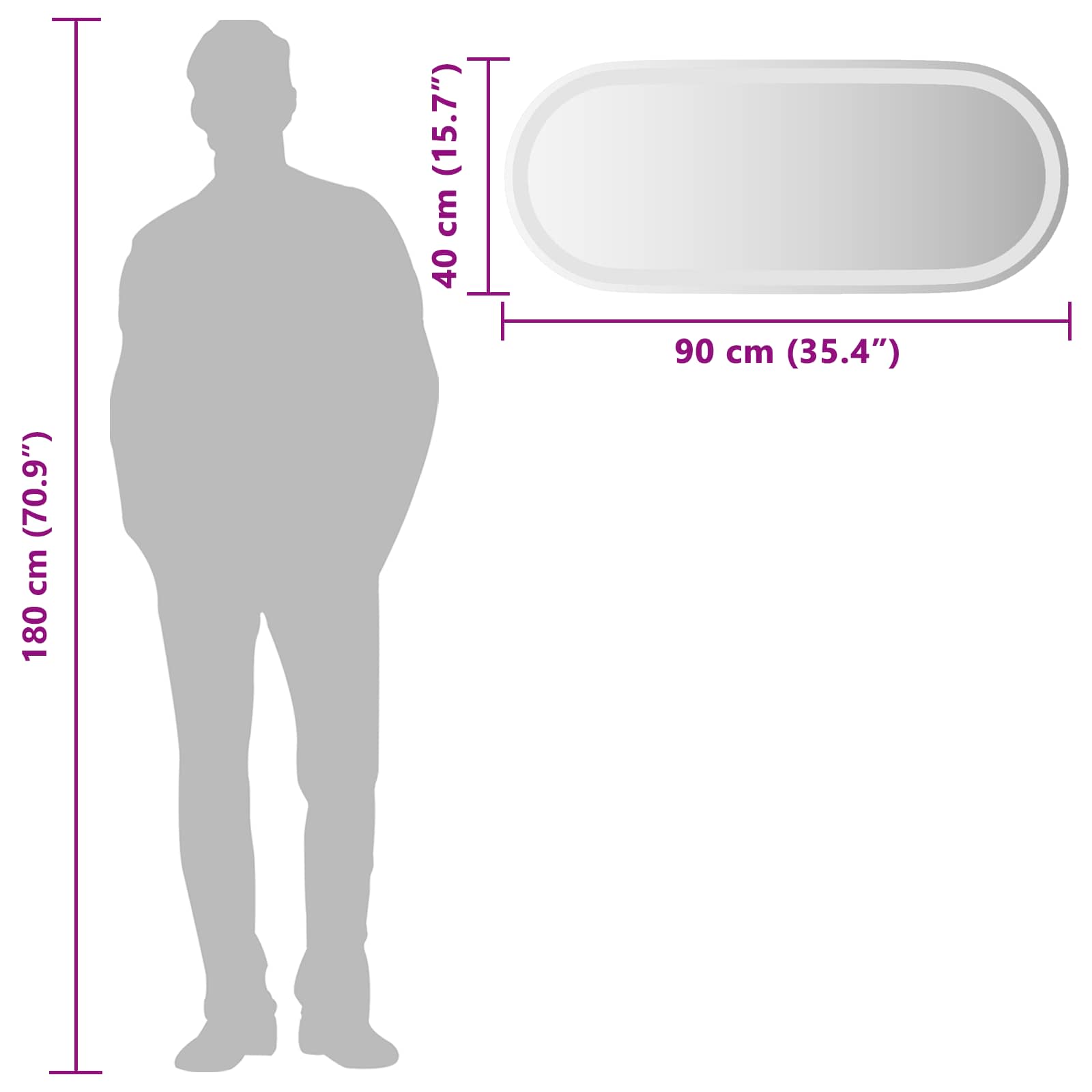 LED Badkamer Spiegel Transparant 90 x 40 cm gehard glas image 11