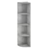 vidaXL Nurgariiul 4 tasandit 31,5 x 31 x 130 cm Tehispuit Betoonhall