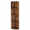 vidaXL Nurgariiul 4 tasandit 31,5 x 31 x 130 cm Tehispuit Vana puit