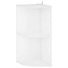 vidaXL Nurgariiul 2 tasandit 31,5 x 31 x 66 cm Tehispuit Valge