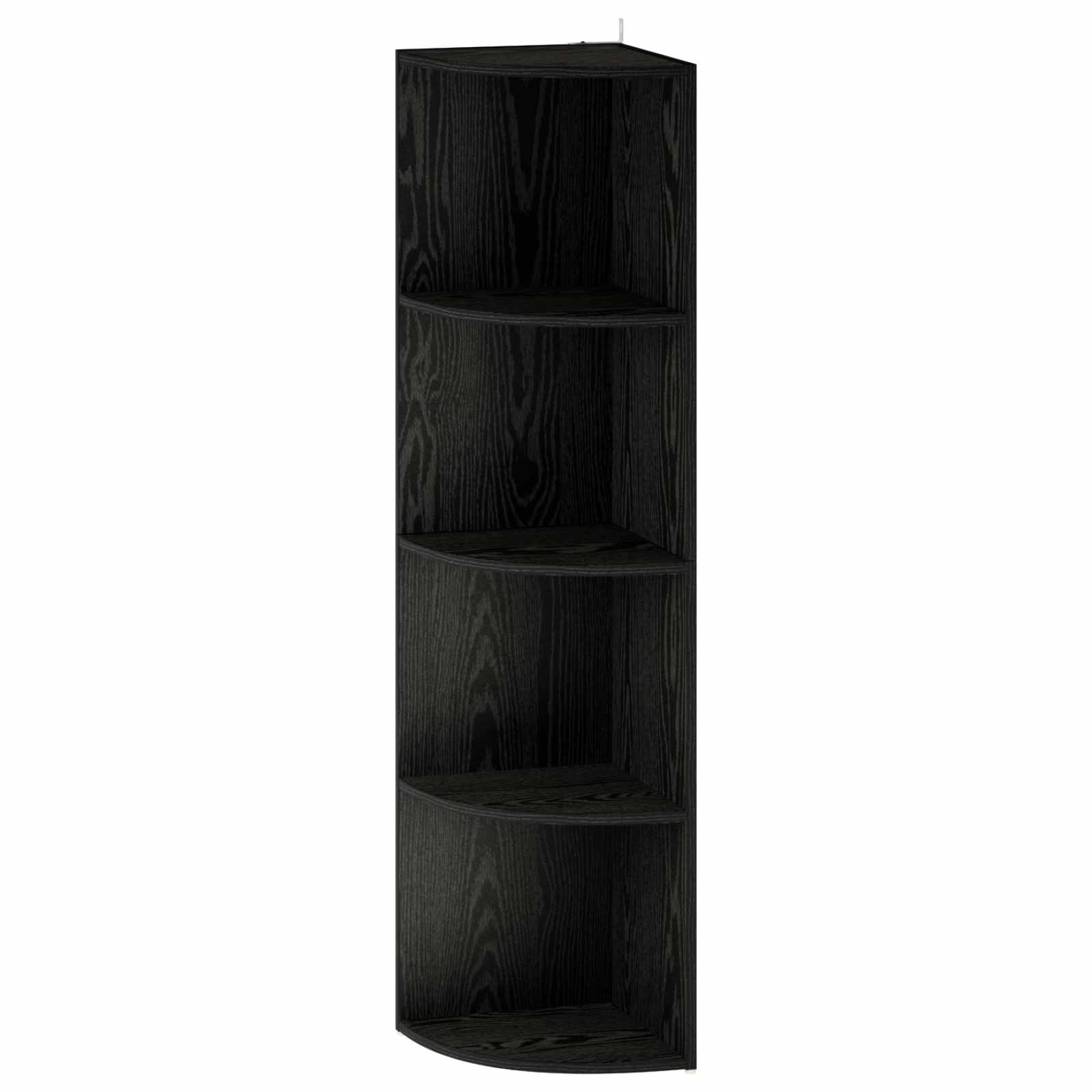 Kotna polica 4 ravni 41,5 x 41,5 x 143 cm Inženirski les