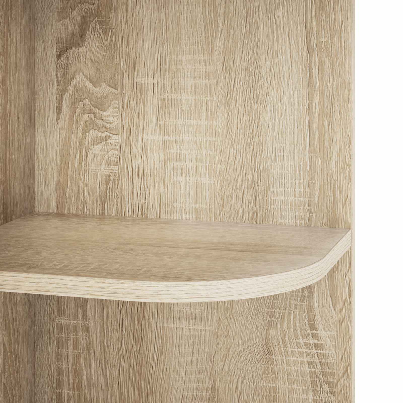 Kotna polica 4 ravni 41,5 x 41,5 x 143 cm Inženirski les