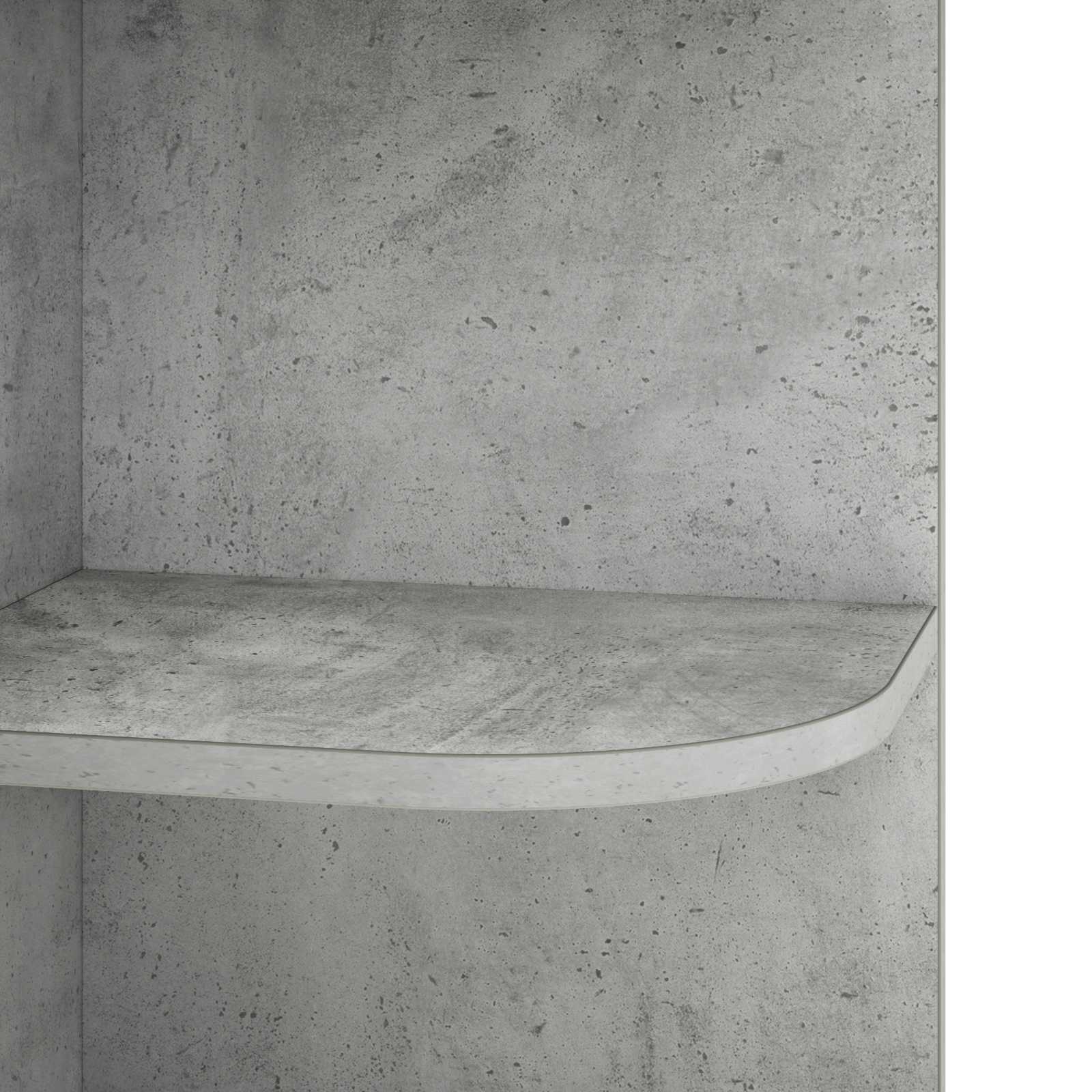 Kotna polica 4 ravni 41,5 x 41,5 x 143 cm Inženirski les