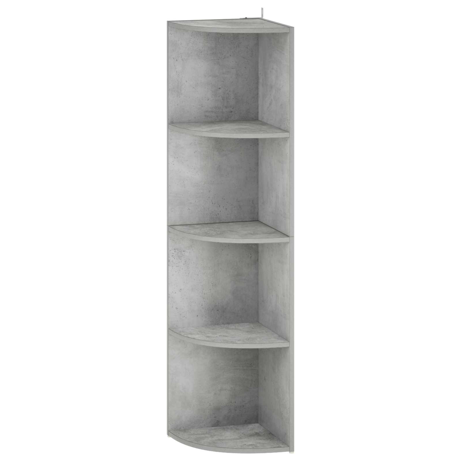 Kotna polica 4 ravni 41,5 x 41,5 x 143 cm Inženirski les