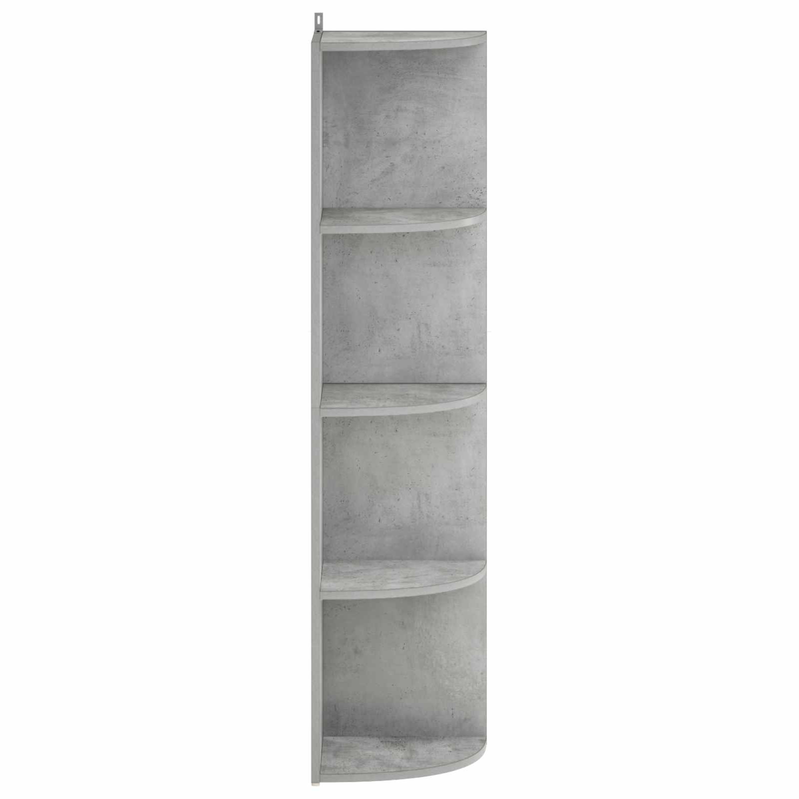 Kotna polica 4 ravni 41,5 x 41,5 x 143 cm Inženirski les