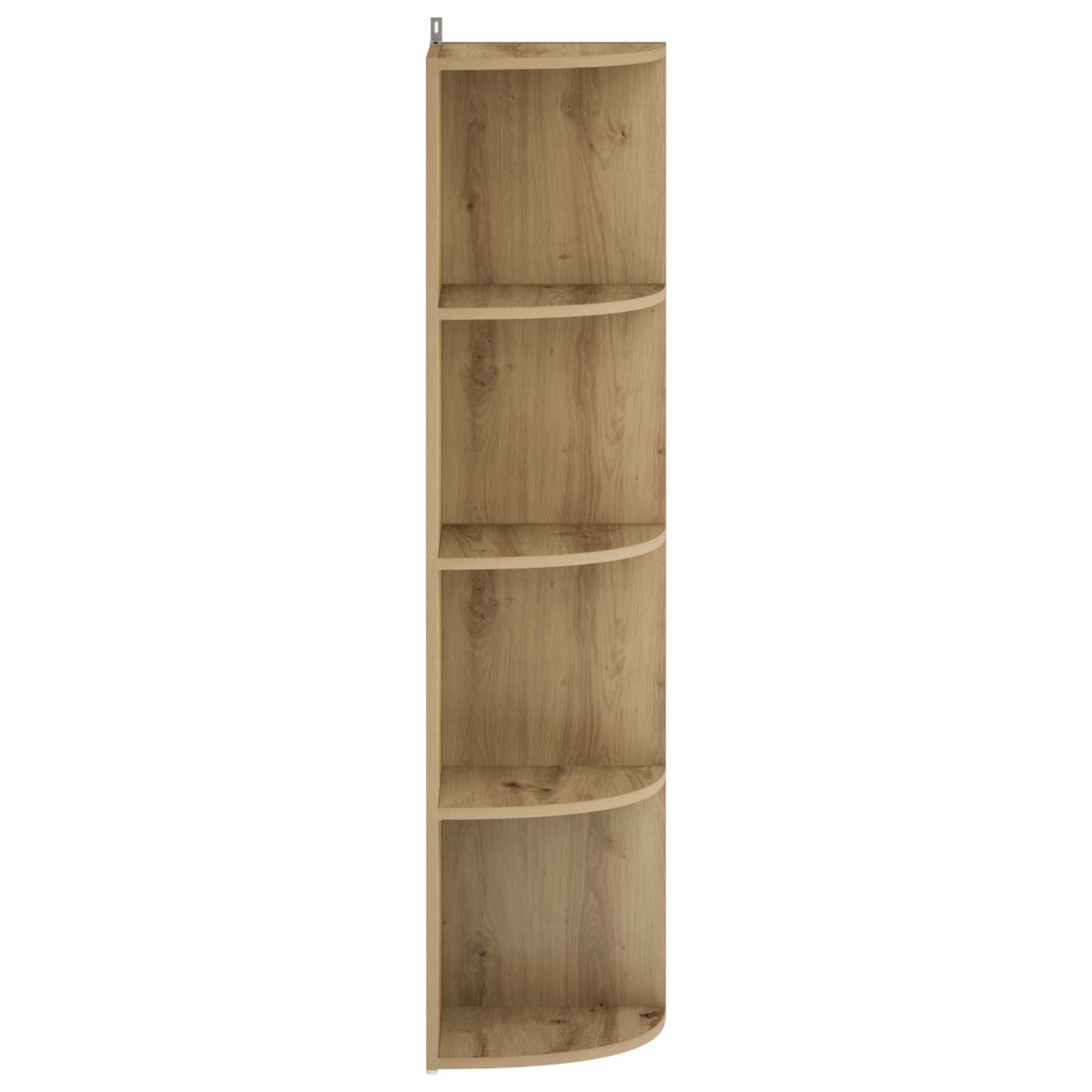 Kotna polica 4 ravni 41,5 x 41,5 x 143 cm Inženirski les