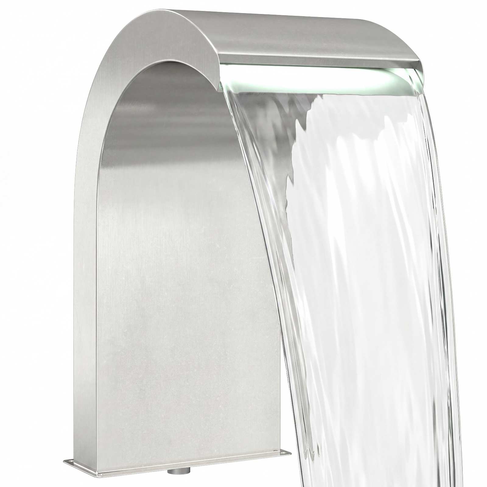 Pool Waterval met LED Roestvrij staal 304 45 x 30 x 65 cm image 2
