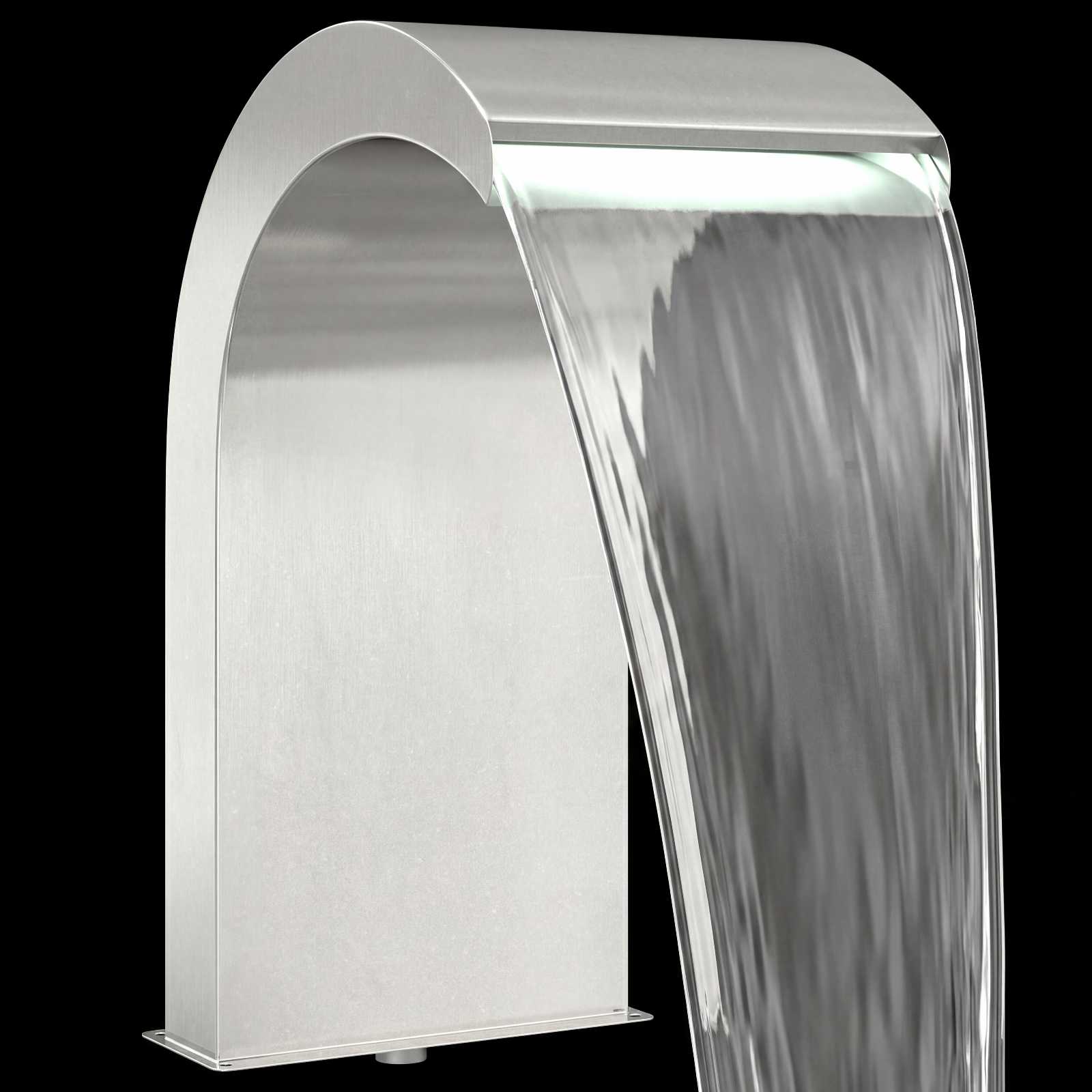 Pool Waterval met LED Roestvrij staal 304 45 x 30 x 65 cm image 10