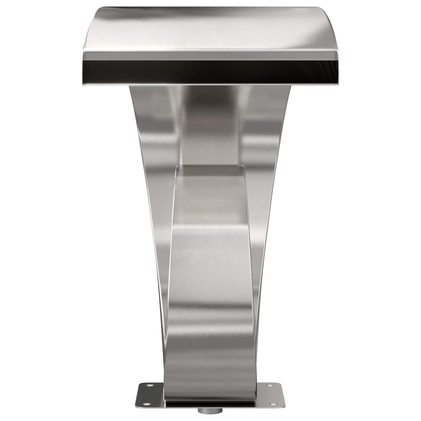 Zwembadwaterval met LED Roestvrij staal 304 50 x 30 x 53 cm image 5