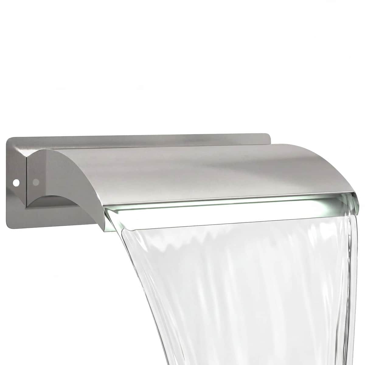 Poolvandfald Rustfrit Stål 304 51 x 26 x 13 cm Sølv - Billede 2