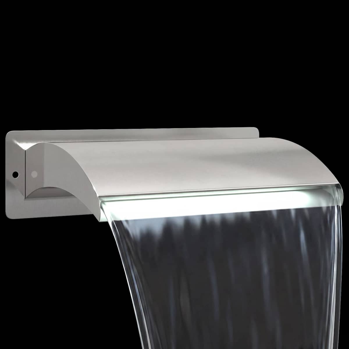 Poolvandfald Rustfrit Stål 304 51 x 26 x 13 cm Sølv - Billede 9