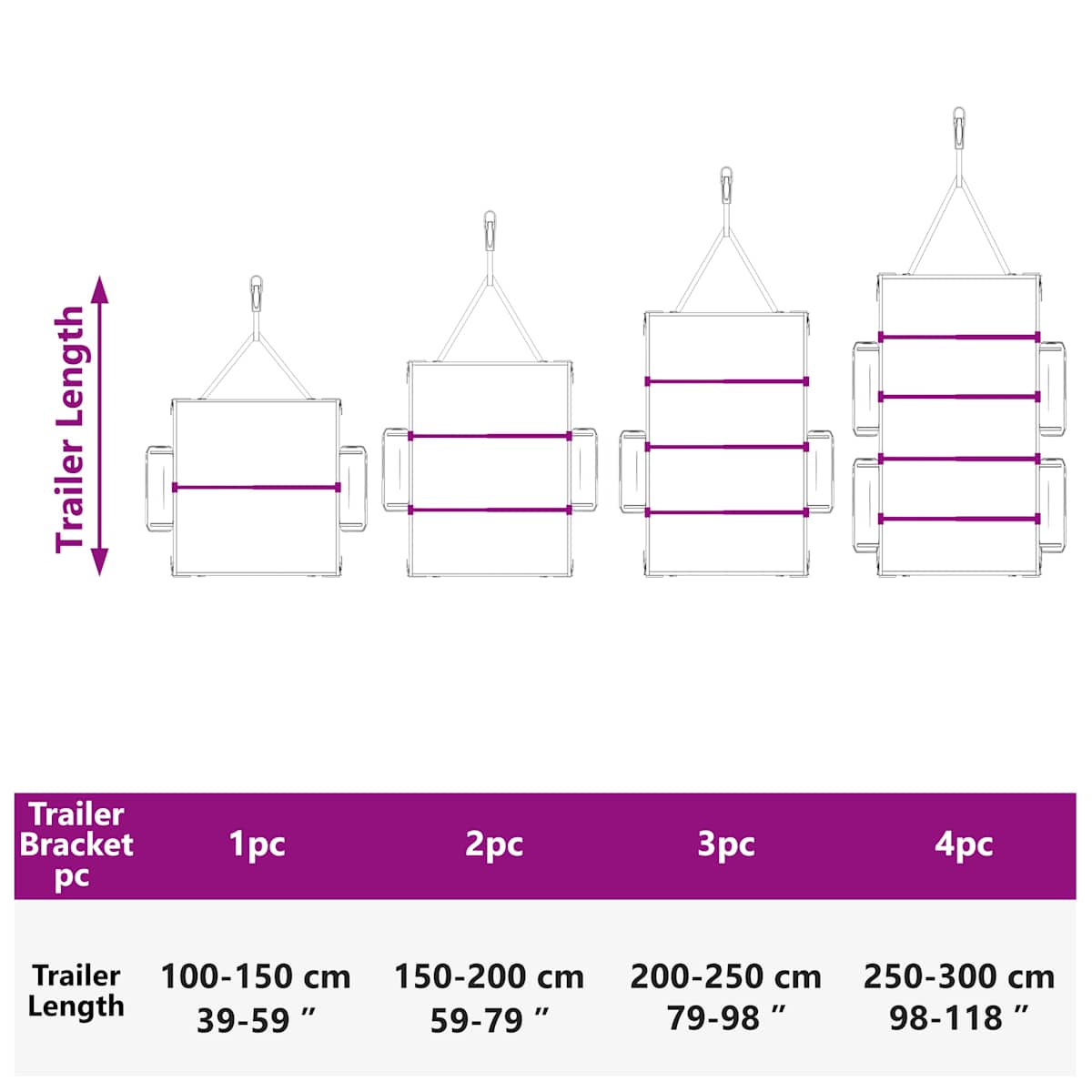 Tarpaulin Bracket til Trailere Sølv - Billede 11
