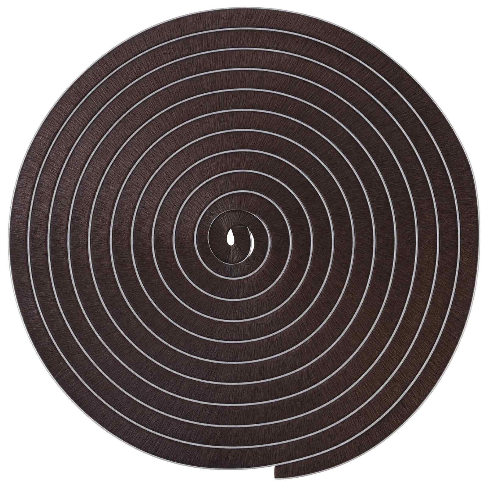 Samolepilno tesnilo s ščetko 5 m PP Rjava