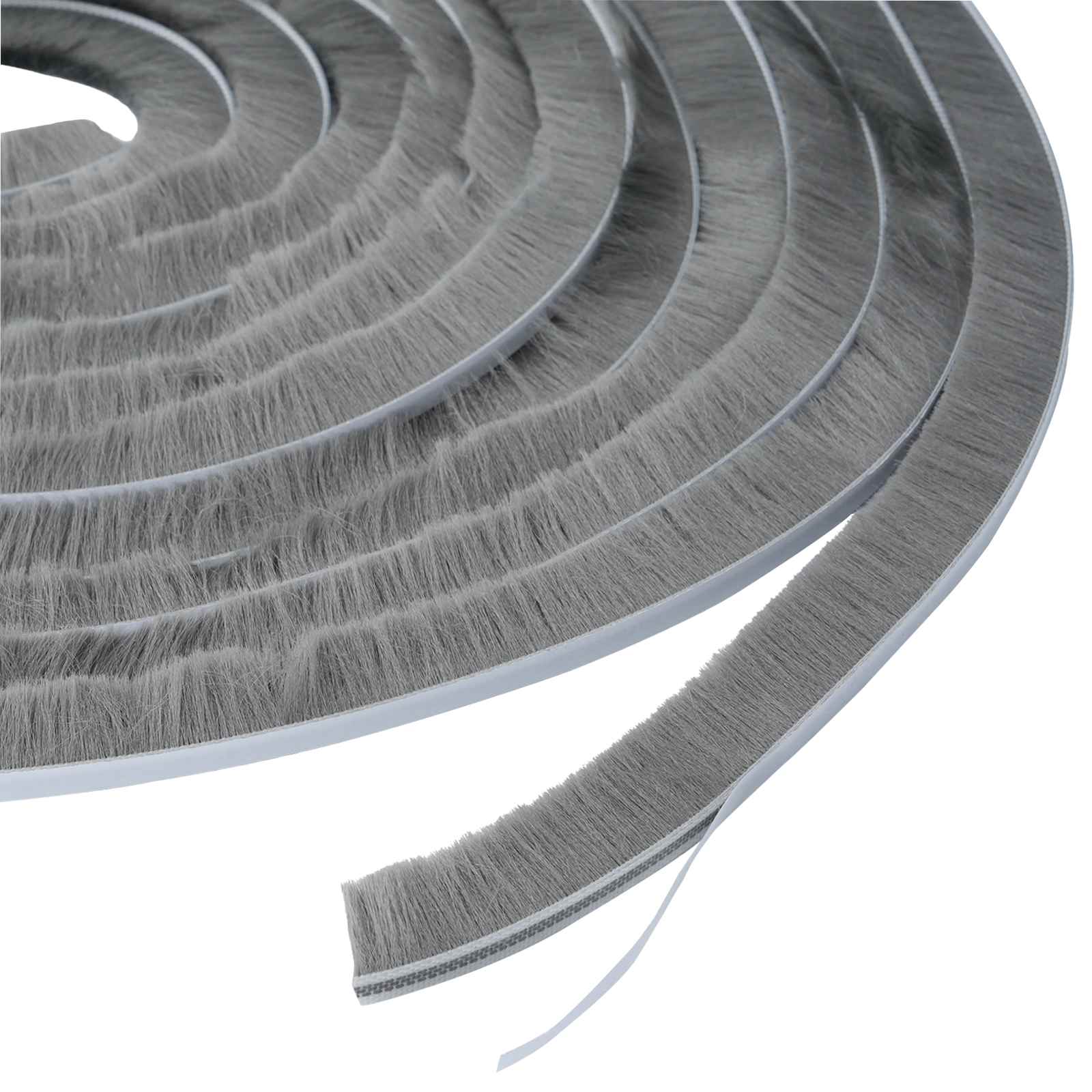 Samolepilno tesnilo s ščetko 5 m PP Siva