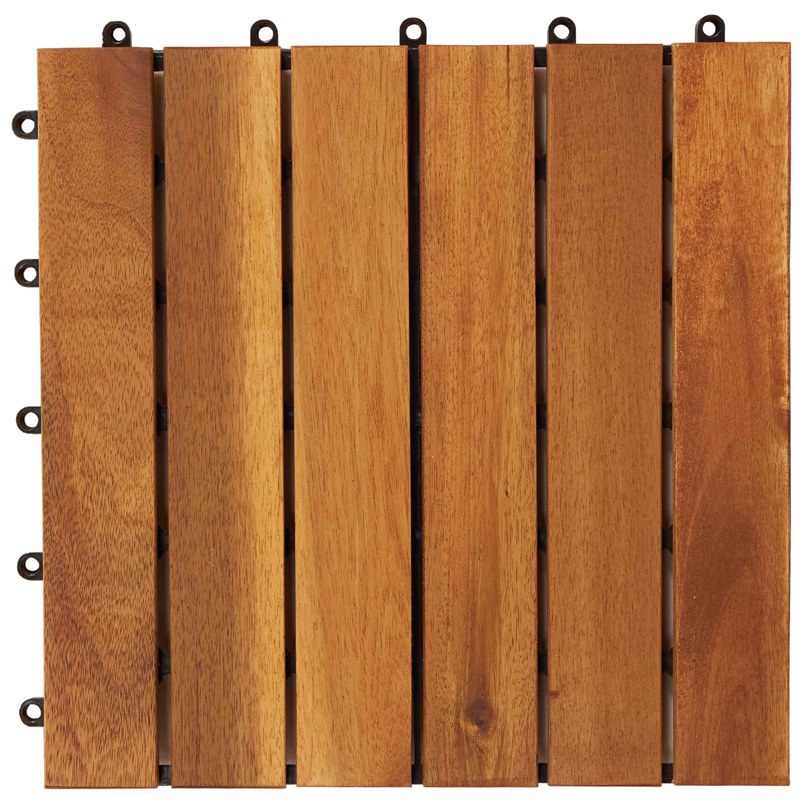 Laudat 20 pcs Ruskea 30 x 30 cm Akasiapuu - Image 5