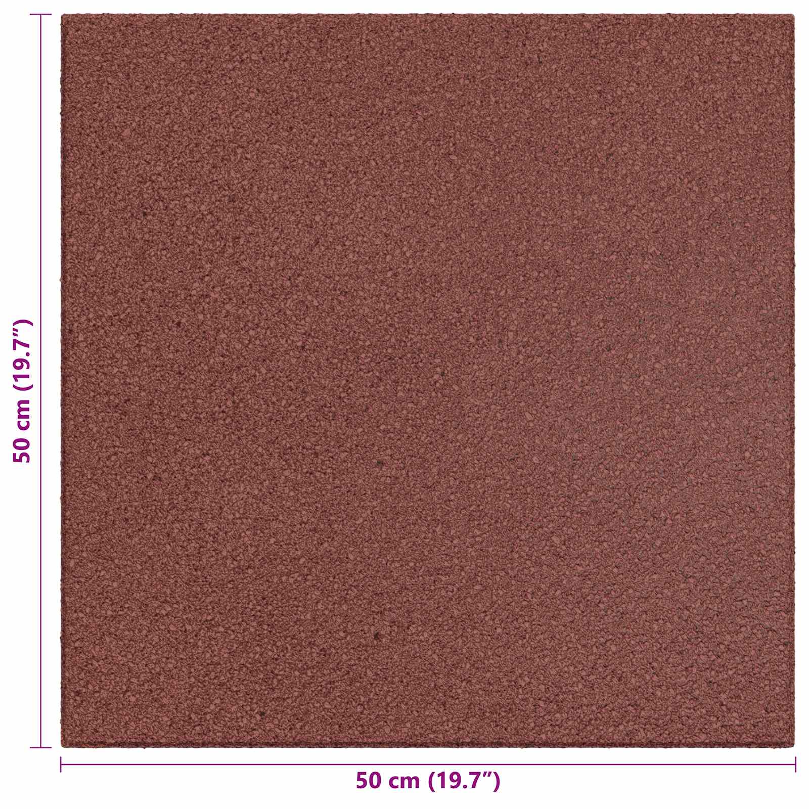 Valbescherming Tegels 12 pcs Rood 50 x 50 cm Rubber image 6