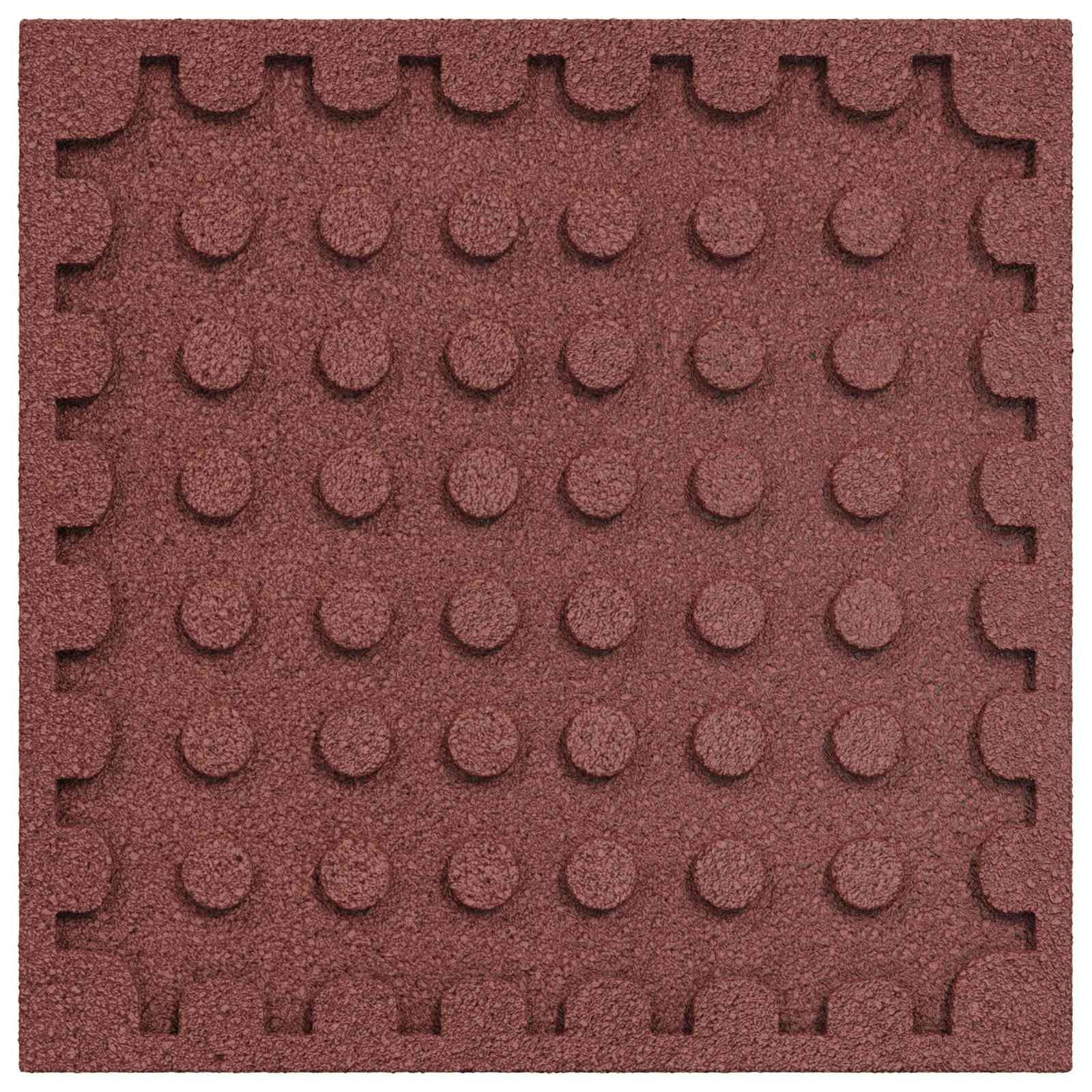 Valbescherming Tegels 18 pcs Rood 50 x 50 cm Rubber image 3