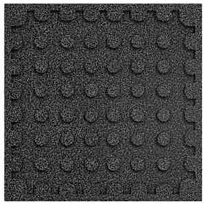 Dlaždice pro ochranu před pádem 12 pcs Černá 50 x 50 cm Guma - obrázek 3
