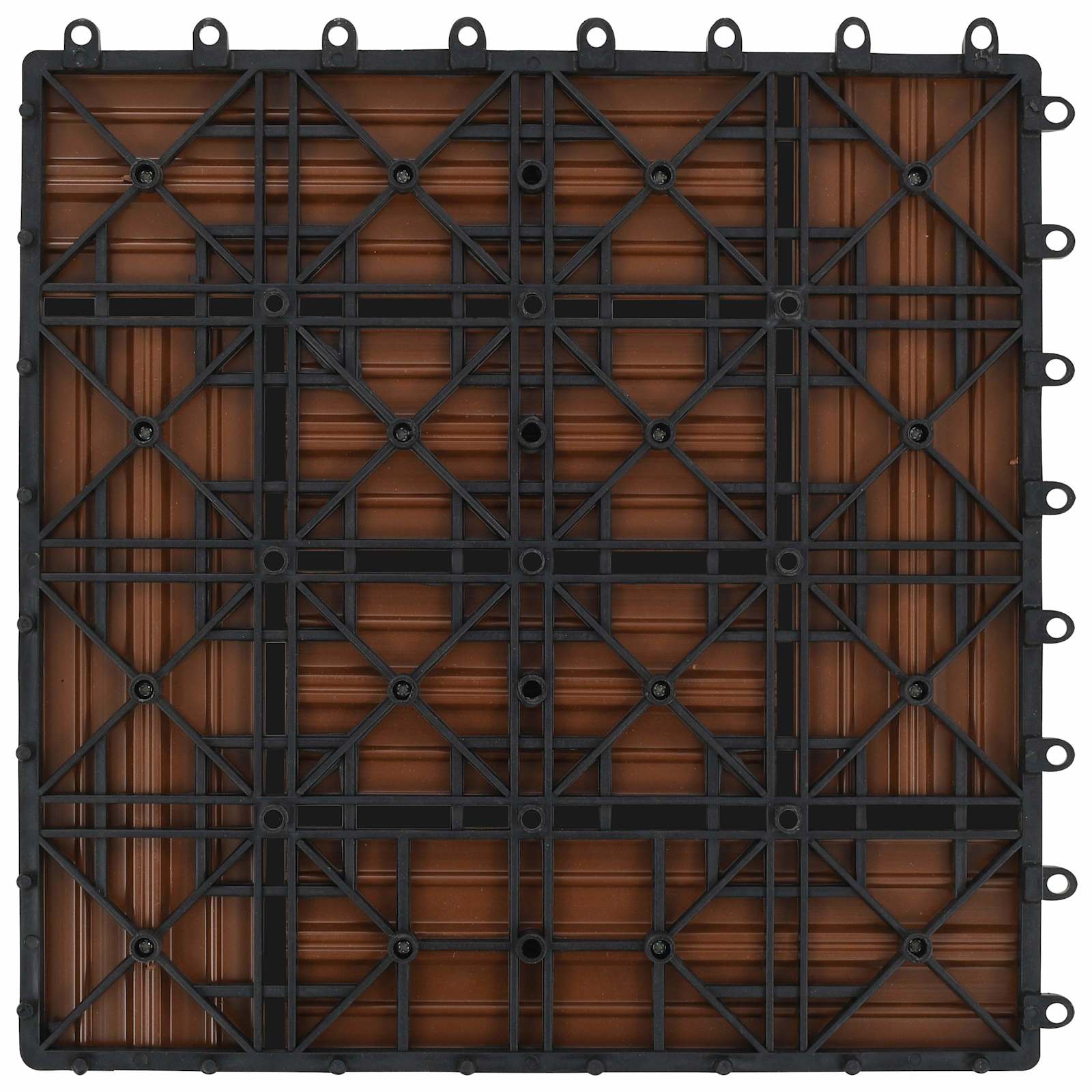 Laudat 22 pcs Ruskea 30 x 30 cm WPC - Image 3