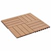 vidaXL Terrassiplaat 22 tk Tiikpuu 30 x 30 cm WPC