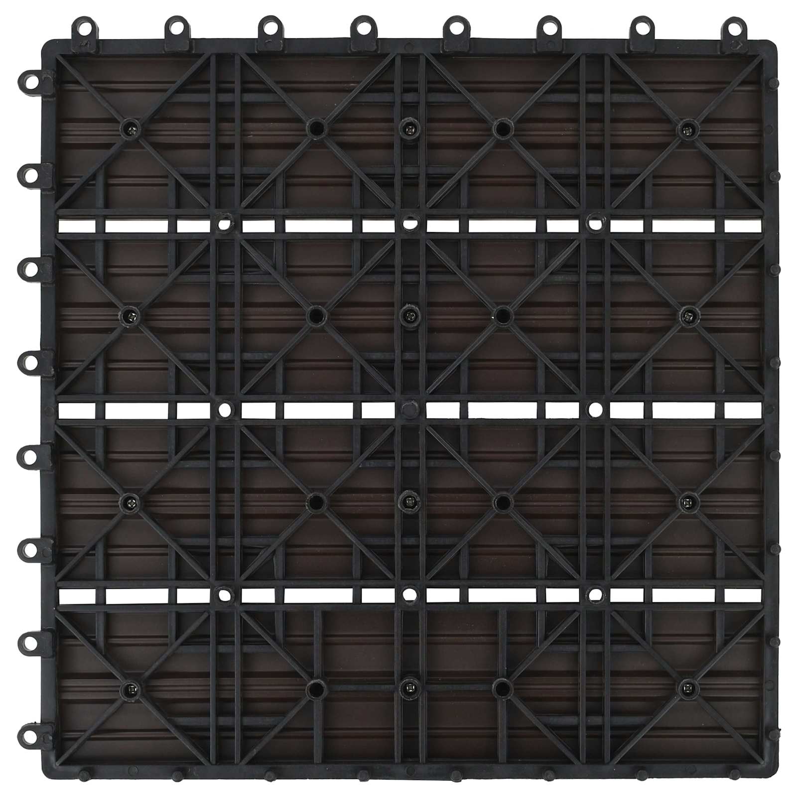 Laudat 22 pcs Tumma ruskea 30 x 30 cm WPC - Image 3