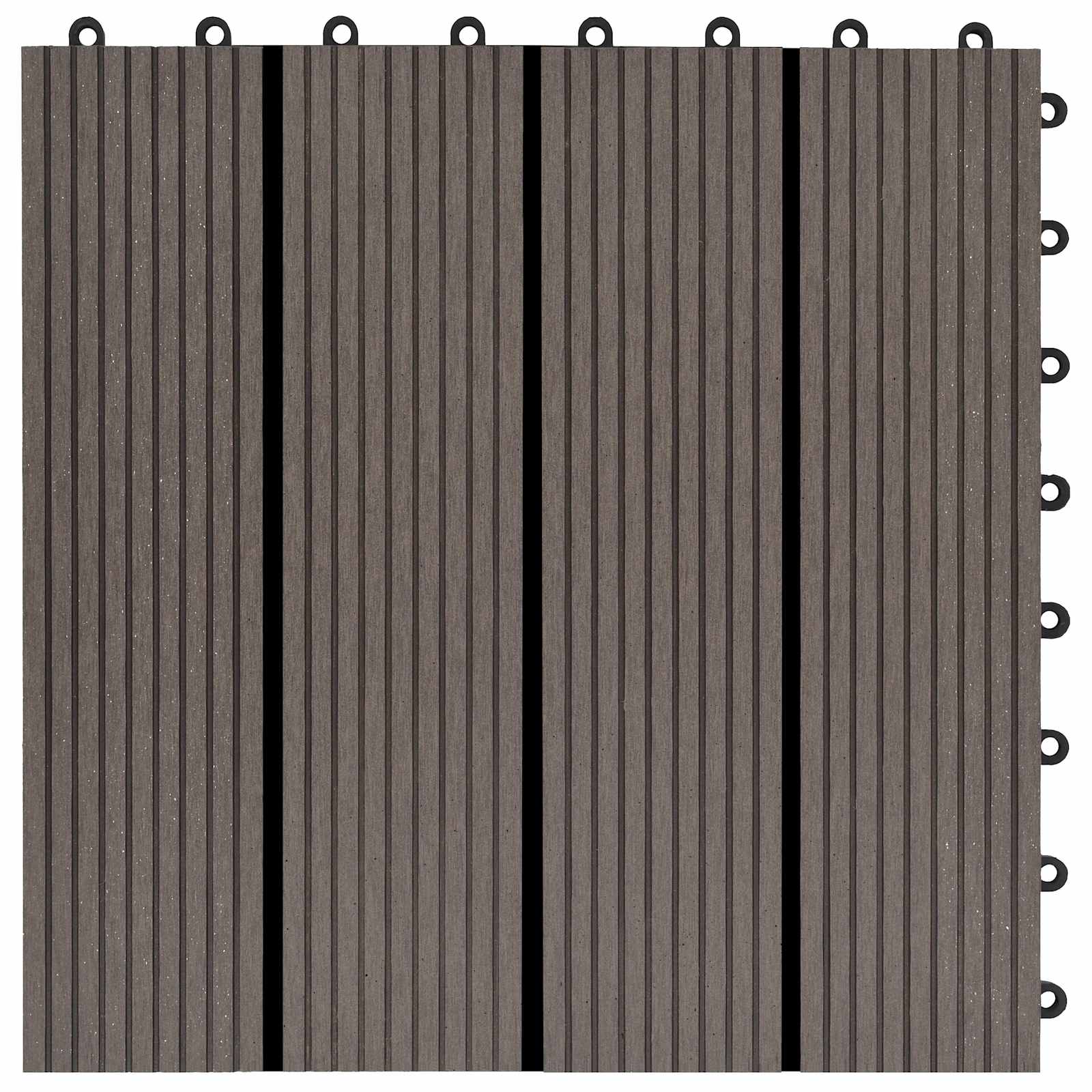 Laudat 22 pcs Tumma ruskea 30 x 30 cm WPC - Image 4