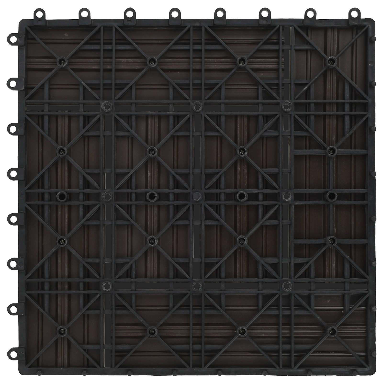 Laudat 22 pcs Tumma ruskea 30 x 30 cm WPC - Image 3